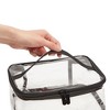 Glamlily 4 Pack Cosmetic Toiletry Bags for Travel, Makeup Storage, Clear, 2 Sizes - 4 of 4