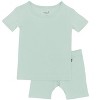 Kyte Baby Short Sleeve Pajamas in Sage - 2 of 4