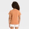 Toddler Girls' Cowboy Boots Graphic T-Shirt - Cat & Jack™ Brown - 3 of 4