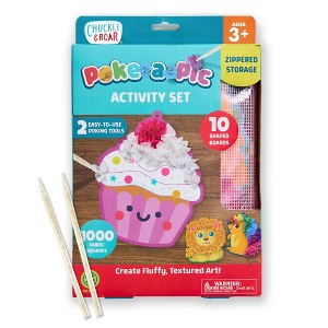 Chuckle & Roar 10ct Poke-A-Pic Craft Activity Kit - Mess Free 3D
