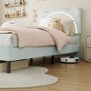 Nasitip Twin Bed Frame for Kids, Upholstered Platform Bed Frame with Adjustable Headboard, Wooden Slats Support, No Box Spring Needed - 2 of 4