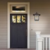 River of Goods 11.75" 1-Light Prairie Craftsman Outdoor Wall Lantern Sconce Oil Rubbed Bronze: ETL Listed, Glass Shade, Metal Body - 3 of 4