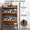 Wooden Shoe Storage Cabinet,  Hidden Freestanding Shoe Rack with 2 Flip Drawers and Adjustable Shelf, for Entryway, Hallway - 3 of 4