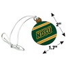 North Dakota State NDSU Stripes Mini Small Tiny Wood Christmas Tree Holiday Ornament - 4 of 4