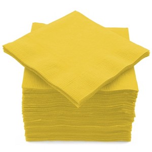 SparkSettings Beverage Napkins, 5” x 5” 2 Ply Paper Napkins, Pack of 100 - 1 of 4