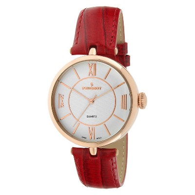 rose gold large face women's watch