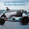 COZONY 24V Kids Electric Drift Kart, 300W Motor 8.5MPH, EVA Tires, Adjustable Length, Drift/Sport Modes, Brake Peda - 4 of 4