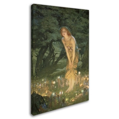 Trademark Fine Art -Edward Robert Hughes 'Midsummer Eve' Canvas Art