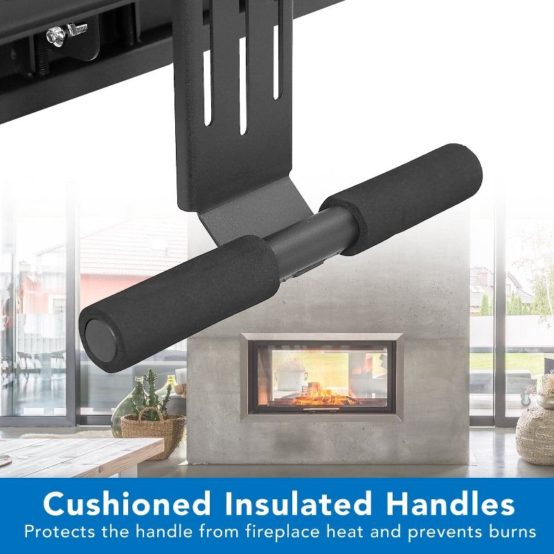 Mount-It! Height Adjustable Fireplace TV Mount | Fits 42" - 65" TVs | 62 Lbs. Weight Capacity | Black, 6 of 10