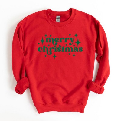 Simply Sage Market Women's Graphic Sweatshirt Whimsical Merry Christmas
