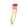 RS Pure by Ross-Simons 0.20 Carat Ruby and .20 Carat Pink Sapphire Toi Et Moi Ring in 14kt Yellow Gold - 3 of 4