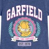 Girls' - Garfield - Collegiate Fitted Short Sleeve Graphic T-Shirt - 2 of 4