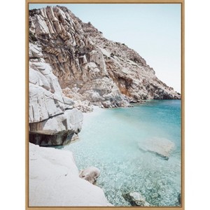 Amanti Art Ikaria Seychelles Beach by Bella Eve Canvas Wall Art Print Framed - 1 of 4