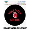 South Dakota Coyote Automotive Car Window Locker Circle Bumper Sticker - 2 of 4