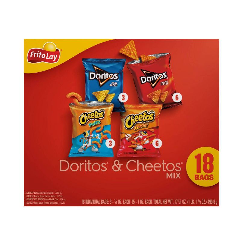 Frito-Lay Variety Pack Doritos & Cheetos Mix - 18ct, 4 of 9