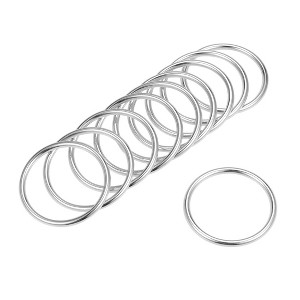 Unique Bargains Zinc Alloy Craft DIY Accessories Hardware Bag Belt O-Ring Buckles 10 Pcs - 1 of 3