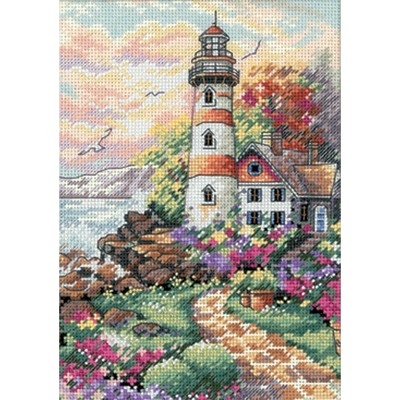 Dimensions Gold Petite Counted Cross Stitch Kit 5"X7"-Beacon At Daybreak (18 Count)