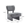 Christopher Knight Home Carlos Modern Wood Upholstered Accent Chair (Set of 2) - 3 of 4