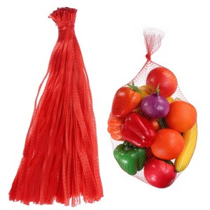 Unique Bargains Seafood Vegetable Grocery Shopping Stretchable Reusable Mesh Produce Bags 100 Pcs - 1 of 4