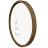 Creative Products All the Love 20 x 20 Round Brown Framed Print - 2 of 4