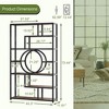 Kumasinova 72 Inch Book Shelf Industrial Etagere Bookcase with 8-Tier Open Storage Shelves for Living Room,Bedroom,Office,Black - 3 of 4