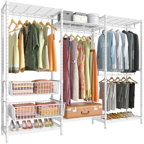 Vipek V5 Portable Closet Wardrobe Heavy Duty Clothes Rack, Freestanding Closet  Metal Clothing Rack, Medium Size, White : Target