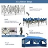 Gulches 10x20 Pop Up Canopy with Sidewalls, Outdoor Canopy Tent Heavy Duty for Backyard, Wedding Party Tent for Parties with Wheeled Bag (Blue) - 4 of 4