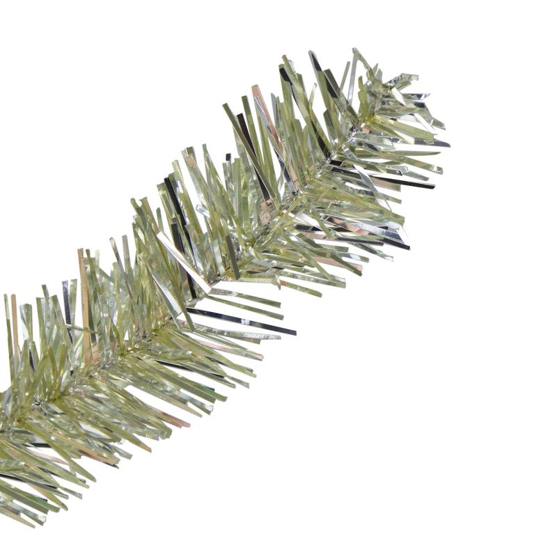 Northlight 7' Prelit Artificial Christmas Tree Metallic Sheer Champagne Tinsel - Clear Lights, 3 of 9