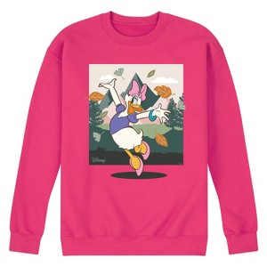 Men's - Disney - Daisy With Leaves Graphic Fleece Sweatshirt - 1 of 4