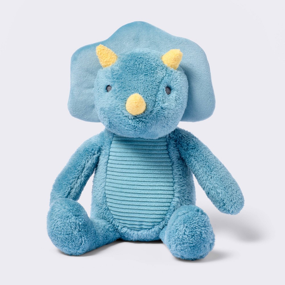 Photos - Soft Toy Dino Plush Stuffed Animal - Blue - Cloud Island™