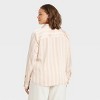 Women's Slim Fit Long Sleeve Satin Button-Down Shirt - A New Day™ - 2 of 3