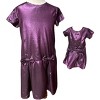 Doll Clothes Superstore Handmade Matching Purple Dresses  Size 6 Girl & 18" Doll Outfit Set - 4 of 4