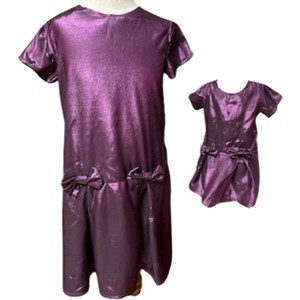 Doll Clothes Superstore Handmade Matching Dress Set – Girl Size 5 & 18-Inch Doll Outfit - 1 of 4