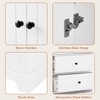 NicBex 68.1Inch Tall Bathroom Storage Cabinet,Modern Storage Cabinet with 2 Doors and 4 Drawers - 4 of 4
