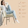 Upholstered Glider Rocking Chair with Backrest, Stylish Rocker with Padded Seat Rubber Wood Legs, Stylish Accent Armchair for Home Office - 4 of 4
