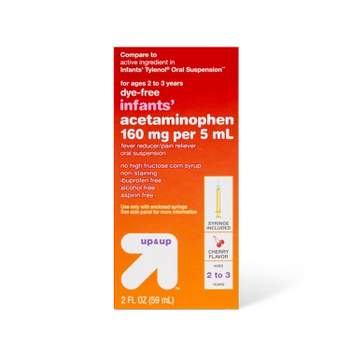 Acetaminophen Dye Free Infant Pain Reliever Liquid - Cherry - 2 fl oz - up & up™