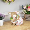 Northlight Girl Piglet with Floral Dress Spring Figurine - 7" - 2 of 4