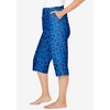 Dreams & Co. Women's Plus Size Knit Sleep Capri - 4 of 4