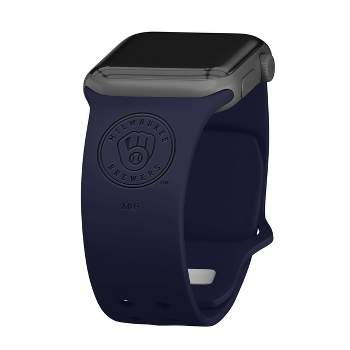 MLB Milwaukee Brewers Wordmark Engraved Apple Watch Band