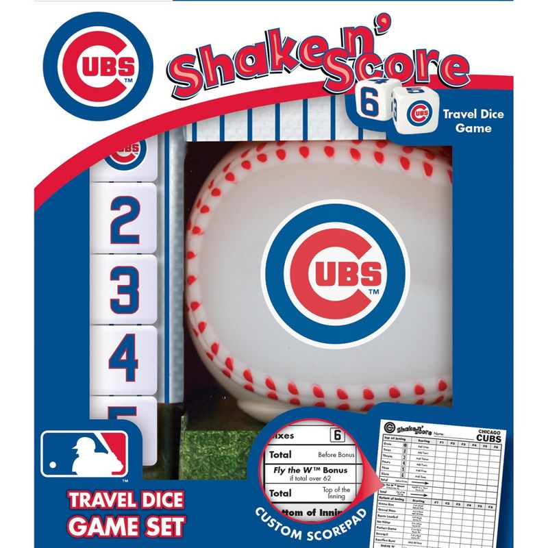 MasterPieces Officially Licensed MLB Chicago Cubs Shake N' Score Dice Game for Age 6 and Up, 1 of 5