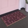 Balta Rugs 1'5"x2'5" Block Print Floral Natural Papilio Coir Doormat - 2 of 4