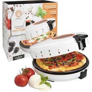 MasterChef Electric 12-Inch Pizza Maker- Cook Homemade Calzones, Quesadillas & Cookies! Rotating Nonstick Plate for Even Baking - Great Gift - 1 of 4