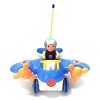 Link Cartoon RC Airplane Lightning Fast,Colorful & Bright, Honks & Plays Music Great Gift For Kids - Blue - 4 of 4