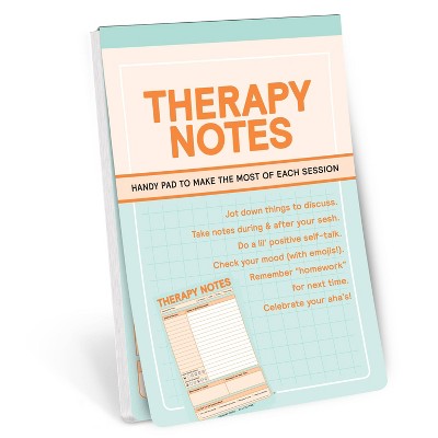 Knock Knock Therapy Notes Notepad