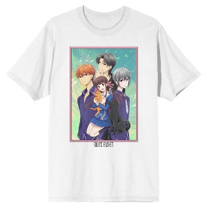 Fruits Basket Main Characters Poster Art Unisex White T-shirt - 1 of 1