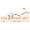 Journee Collection Womens Jeselia Tru Comfort Foam Ankle Strap Flat Sandals White 9 - 2 of 4