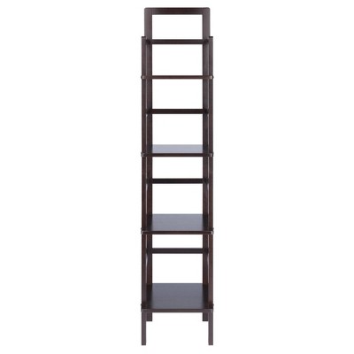 Aiden Black Wood Narrow Transitional Baker's Rack