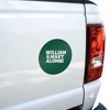 College of William & Mary Alumni Automotive Car Window Locker Circle Bumper Sticker - 4 of 4