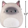 Squishmallows Original 10-Inch Felton The Siamese Cat - Official Jazwares Plush - Collectible Kitty Stuffed Animal Toy - Gift for Kids, Girls & Boys - 3 of 4