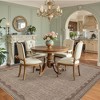 Scalloped Pattern Rugs for Living Room Bedroom Soft Non Slip Low Pile Throw Carpet Washable Foldable Area Rug - 3 of 4